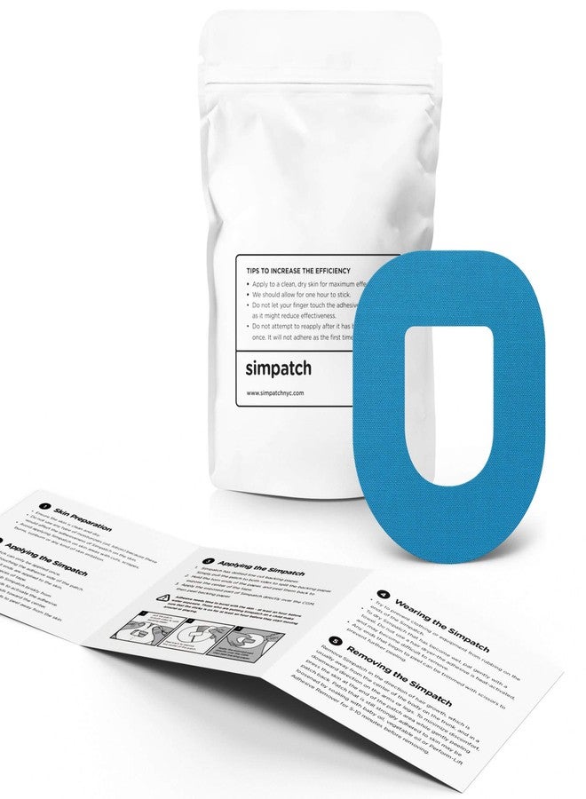 SIMPATCH Adhesive Patch for OmniPod - Pack of 25 - Multiple Colors Available (Blue) - Image 2